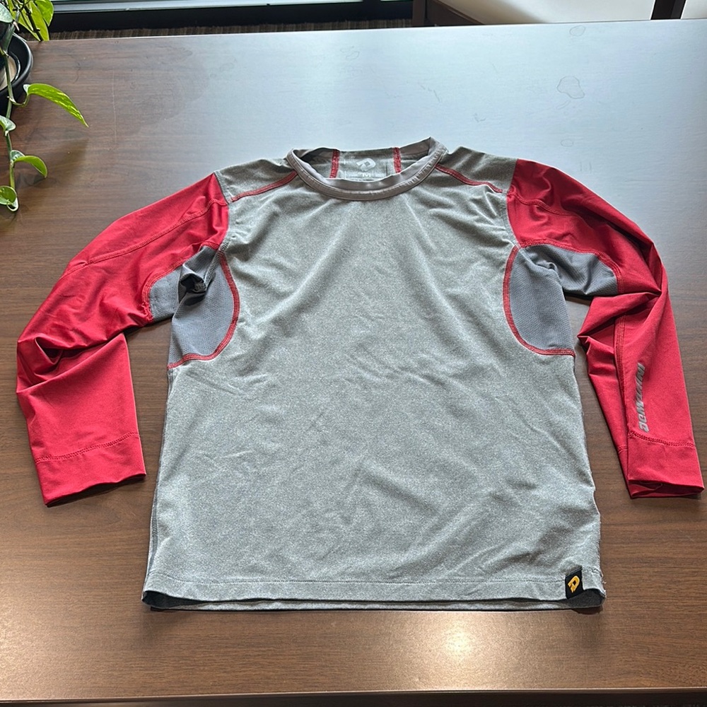 Demarini Red and Gray Long-Sleeved Shirt